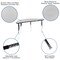 Flash Furniture 60" Circle Wave Grey Table Set-18" Stack Chairs XU-GRP-18CH-A60-HCIRC-GY-T-A-GG - alternate 5